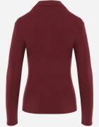 glo-story Bluză cu guler înalt din tricot elastic Munita Bordo