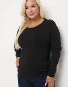 glo-story Bluză Neagră Lonsleeve din Bumbac Niritha