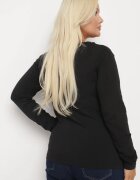 glo-story Bluză Neagră Lonsleeve din Bumbac Niritha