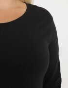 glo-story Bluză Neagră Lonsleeve din Bumbac Niritha