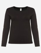 glo-story Bluză Neagră Lonsleeve din Bumbac Niritha