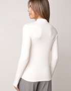 glo-story Bluză tip cu guler înalt din tricot elastic Munita Albă