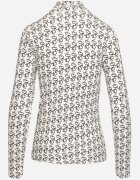 glo-story Bluză tip golf Alb-Negru Din Bumbac cu Litere Decorative Stelirea