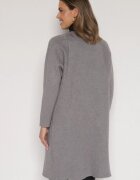 glo-story Cardigan Gri Clasic Neîncheiat Elitusa