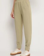 glo-story Pantaloni Casual Verde deschis cu elastic în talie și buzunare Tevinea