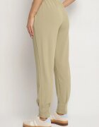 glo-story Pantaloni Casual Verde deschis cu elastic în talie și buzunare Tevinea
