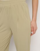 glo-story Pantaloni Casual Verde deschis cu elastic în talie și buzunare Tevinea
