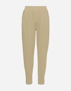 glo-story Pantaloni Casual Verde deschis cu elastic în talie și buzunare Tevinea