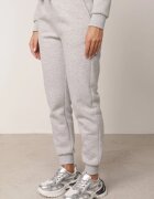 glo-story Pantaloni de trening izolați cu bumbac tip jogger cu manșete Obsida Gri deschis