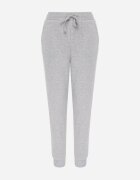 glo-story Pantaloni de trening izolați cu bumbac tip jogger cu manșete Obsida Gri deschis
