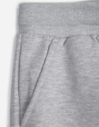 glo-story Pantaloni de trening izolați cu bumbac tip jogger cu manșete Obsida Gri deschis