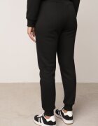 glo-story Pantaloni de trening izolați cu bumbac tip jogger cu manșete Obsida Negri
