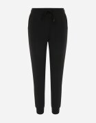 glo-story Pantaloni de trening izolați cu bumbac tip jogger cu manșete Obsida Negri