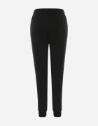 glo-story Pantaloni de trening izolați cu bumbac tip jogger cu manșete Obsida Negri