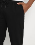 glo-story Pantaloni de trening negri cu manșete elastice din bumbac Paladira