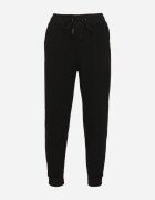 glo-story Pantaloni de trening negri cu manșete elastice din bumbac Paladira