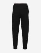 glo-story Pantaloni de trening negri cu manșete elastice din bumbac Paladira