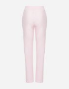 glo-story Pantaloni de trening roz tricotați cu elastic decorați cu zirconii Trasia