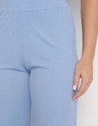 glo-story Pantaloni Reiați Largi Albaștri Cu Elastic În Talie Drasia