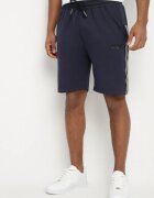 glo-story Pantaloni scurți Bleumarin De Trening cu Elastic în Talie și Decorațiuni Laterale Mepassa