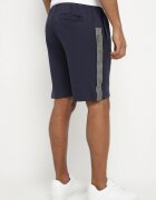glo-story Pantaloni scurți Bleumarin De Trening cu Elastic în Talie și Decorațiuni Laterale Mepassa