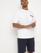 glo-story Pantaloni scurți Bleumarin De Trening cu Elastic în Talie și Decorațiuni Laterale Mepassa