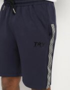 glo-story Pantaloni scurți Bleumarin De Trening cu Elastic în Talie și Decorațiuni Laterale Mepassa