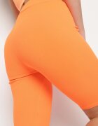 glo-story Pantaloni scurți ciclist portocalii din material reiat Adrase