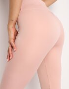 glo-story Pantaloni scurți ciclistice roz cu talie înaltă și bandă elastică în talie Delnea