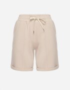 glo-story Pantaloni scurți Clasici Bej cu elastic în talie și buzunare laterale Cadenzara
