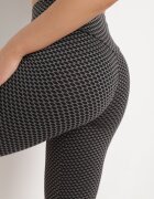 glo-story Pantaloni scurți colanți Gri închis cu Efect Push-Up Briala