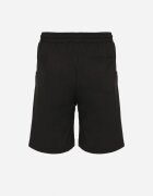 glo-story Pantaloni scurți de trening Negri Decorați cu șnururi Evelzedi