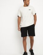 glo-story Pantaloni scurți Negri de Trening cu elastic în talie și ornamente laterale Mepassa