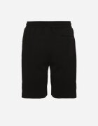 glo-story Pantaloni scurți Negri de Trening cu elastic în talie și ornamente laterale Mepassa