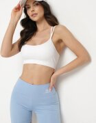 glo-story Pantaloni scurți tip ciclistă albastri cu elastic în talie Denadea