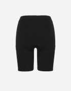 glo-story Pantaloni scurți tip colanți negri din material striat Adrase