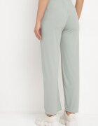 glo-story Pantaloni Verzi Striati Largi cu elastic în talie Drasia