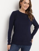 glo-story Pulover Bleumarin în Stil Clasic Irimarie