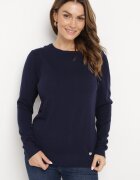 glo-story Pulover Bleumarin în Stil Clasic Irimarie