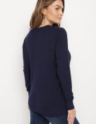 glo-story Pulover Bleumarin în Stil Clasic Irimarie