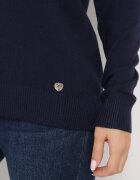 glo-story Pulover Bleumarin în Stil Clasic Irimarie