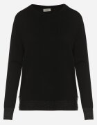 glo-story Pulover Negru cu Nasturi pe Lateral Tusiana