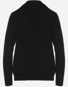 glo-story Pulover Negru Neted cu semi-guler în stil casual Unallia