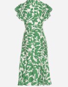 glo-story Rochie Cloș Verde deschis cu cordon cu imprimeu floral Janitaie