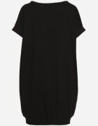 glo-story Rochie Neagră cu croială dreaptă tip T-shirt cu croială scurtă Orlella
