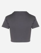 glo-story T-shirt Crop Top Gri închis Decorat cu o literă Koliviela