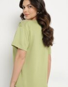 glo-story T-shirt Verde cu Decolteu Triunghiular Foniriela