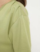 glo-story T-shirt Verde cu Decolteu Triunghiular Foniriela