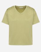 glo-story T-shirt Verde cu Decolteu Triunghiular Foniriela