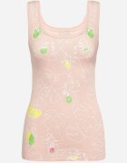glo-story Top din bumbac Roz deschis cu motiv floral Bileria